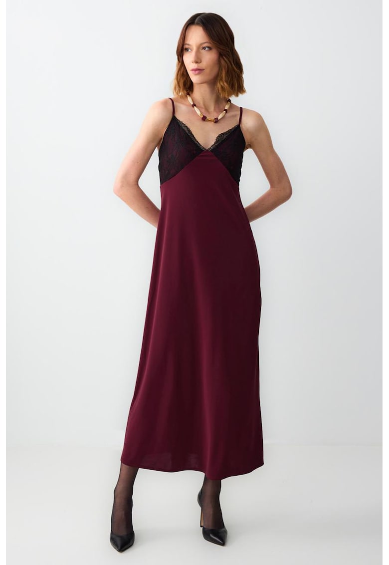 Rochie maxi cu bretele subtiri
