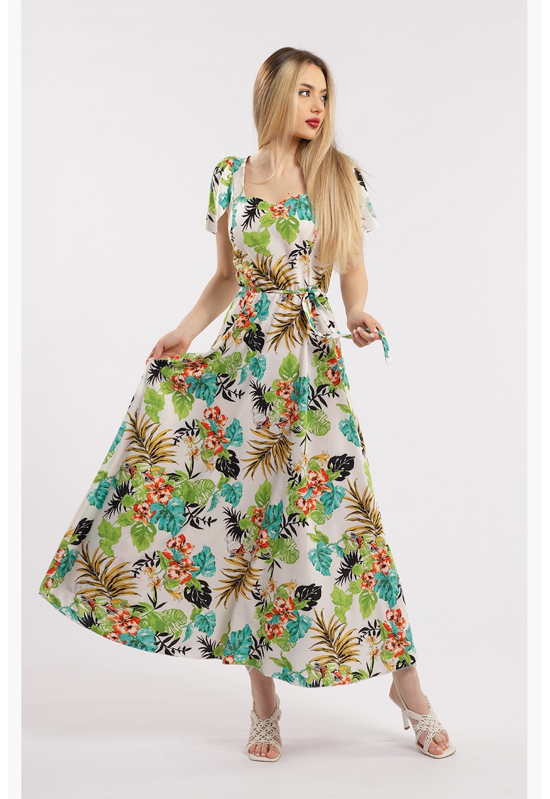 Rochie maxi cu croiala in A si model