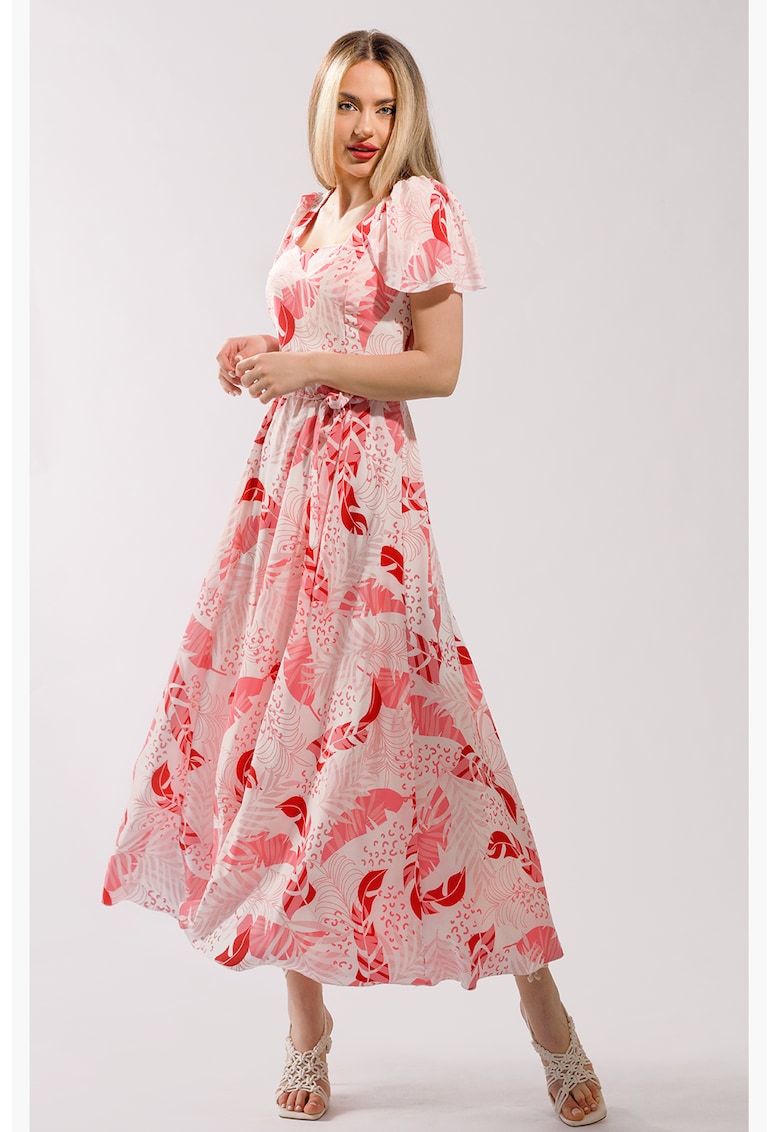 Rochie maxi cu croiala in A si model
