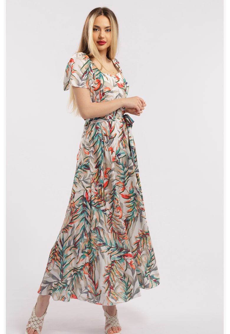Rochie maxi cu croiala in A si model