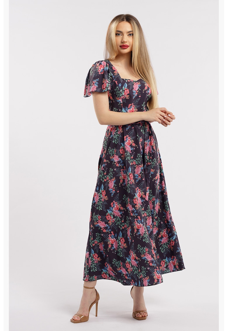 Rochie maxi cu croiala in A si model