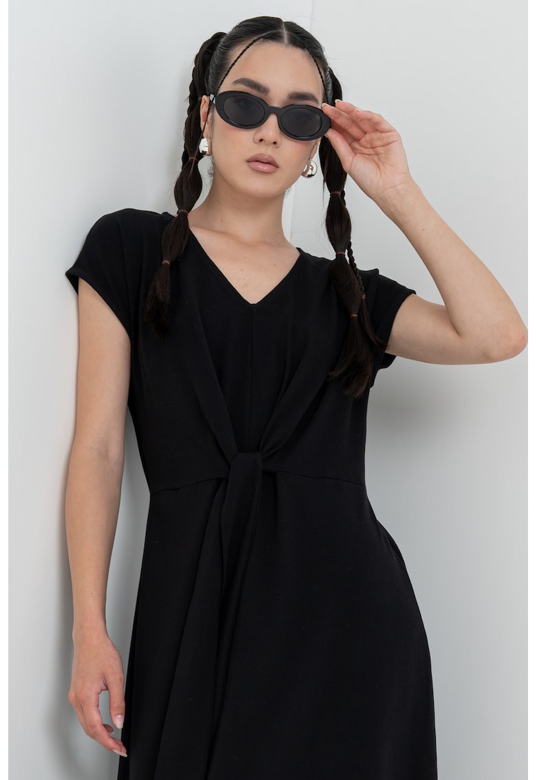 Rochie maxi cu decolteu in V
