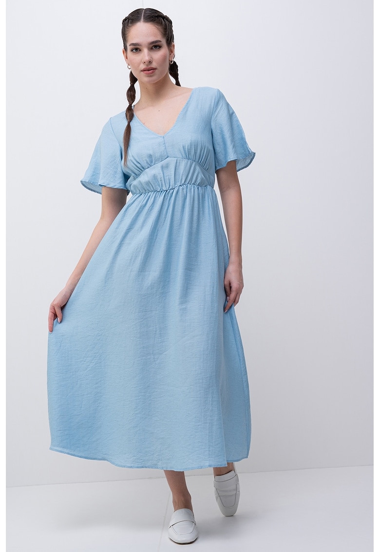 Rochie maxi cu decolteu in V