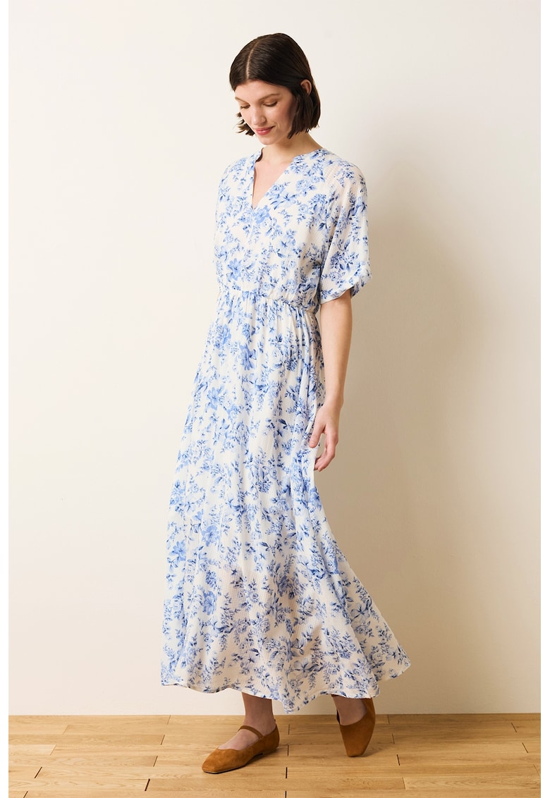 Rochie maxi cu maneci kimono