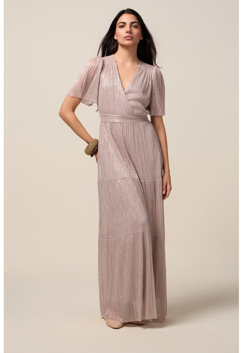 Rochie maxi cu maneci medii