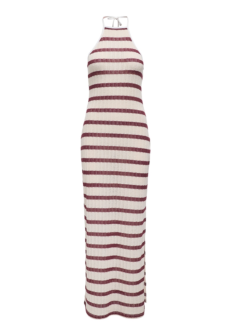 Rochie maxi cu model in dungi