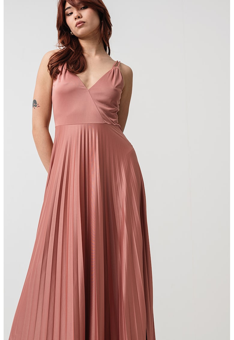 Rochie maxi cu pliuri