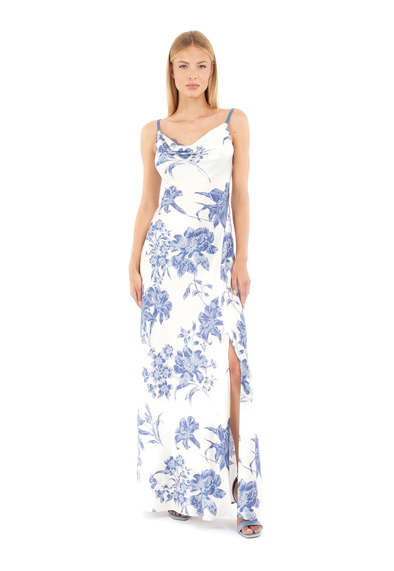 Rochie maxi cu slit frontal