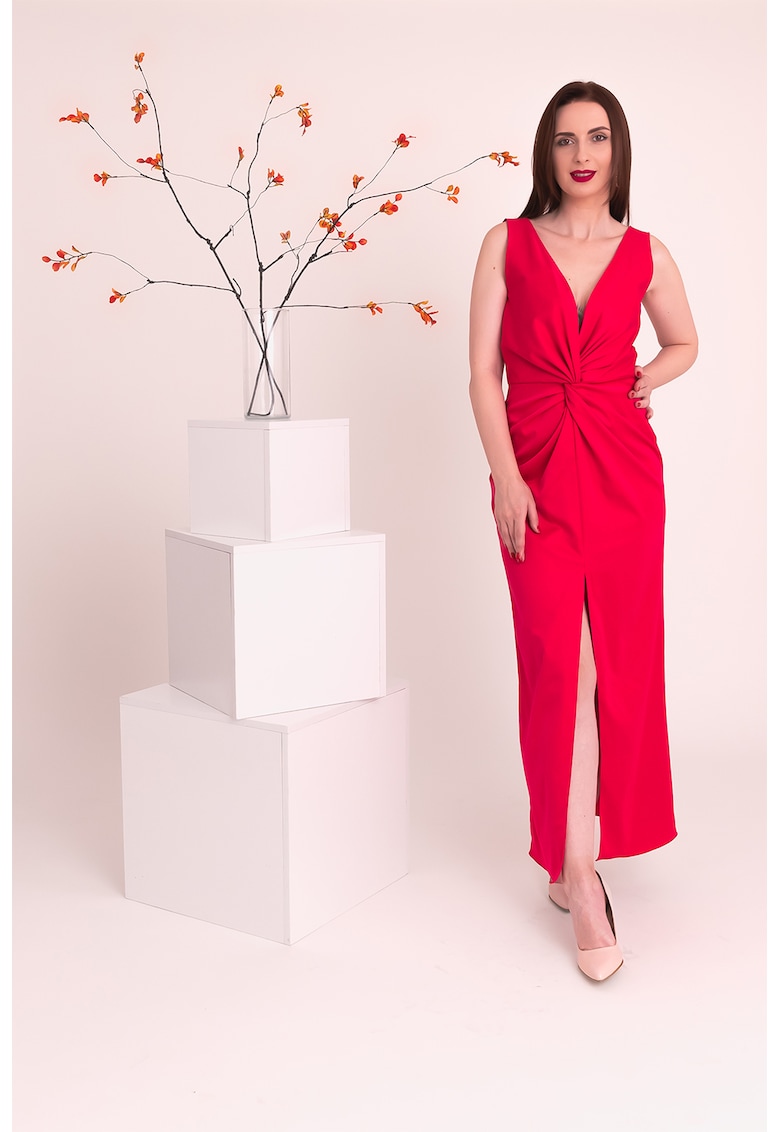 Rochie maxi cu slit frontal Beatrice