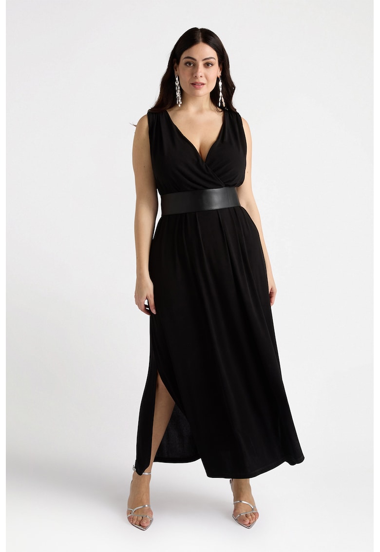 Rochie maxi cu slituri laterale