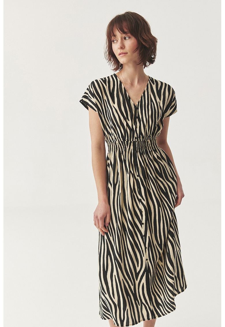 Rochie midi cu animal print