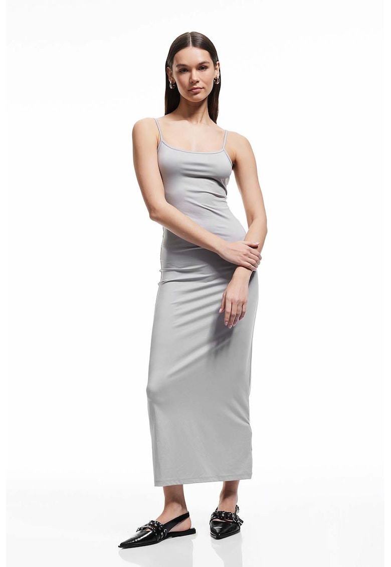 Rochie midi cu bretele ajustabile