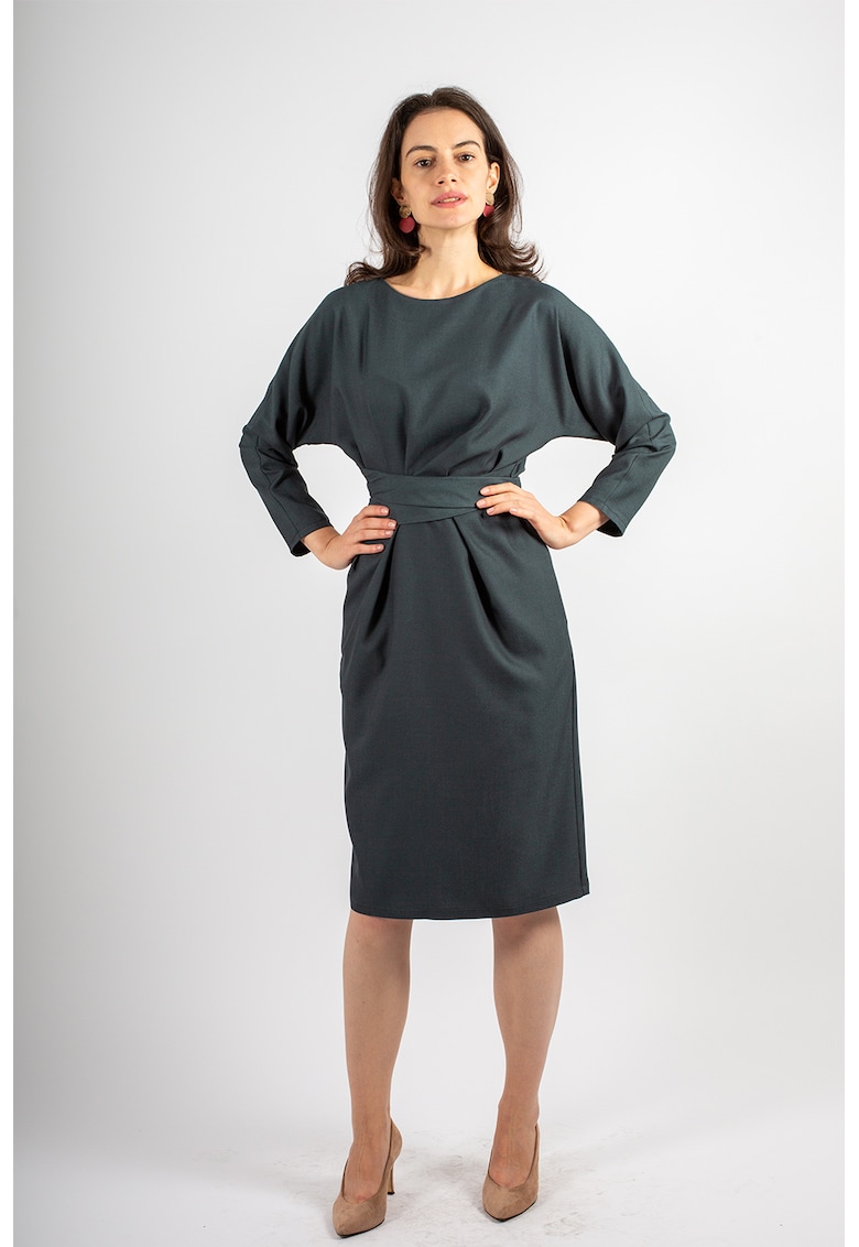 Rochie midi cu cordon in talie Amelie