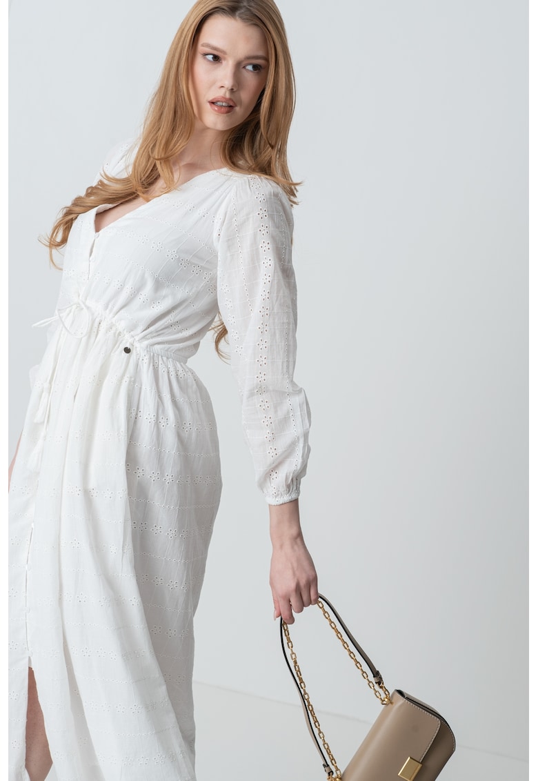 Rochie midi cu croiala evazata