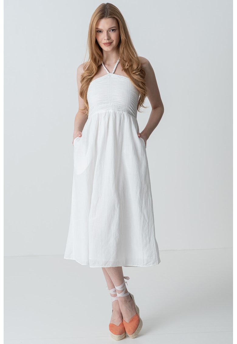 Rochie midi cu croiala evazata
