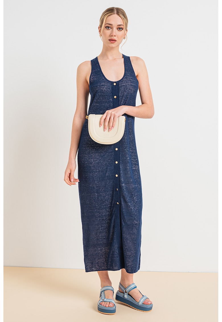 Rochie midi cu decolteu adanc