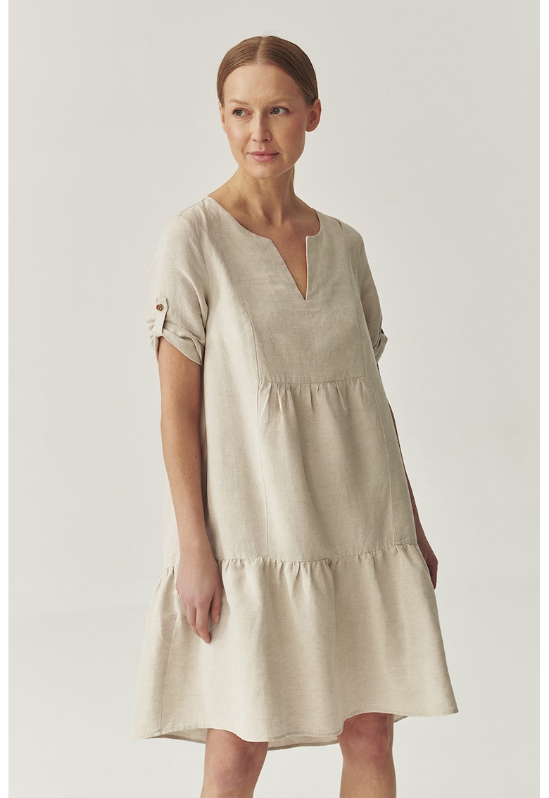 Rochie midi cu decolteu in V