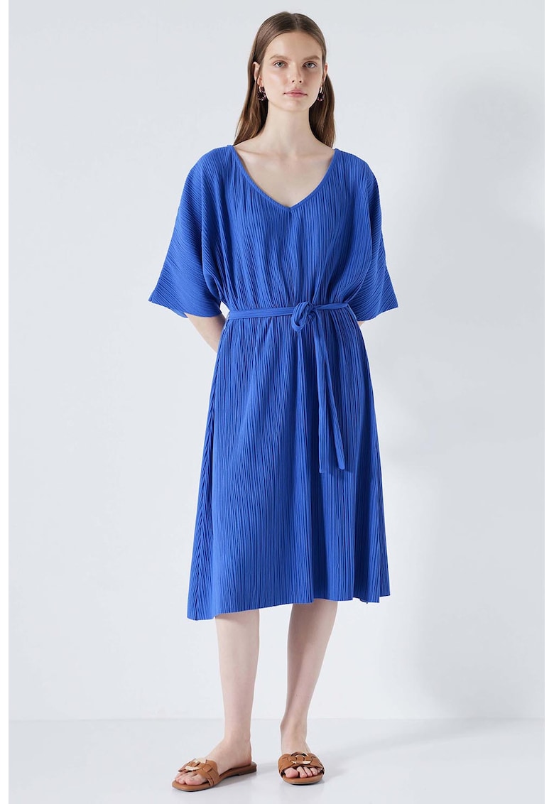 Rochie midi cu decolteu in V
