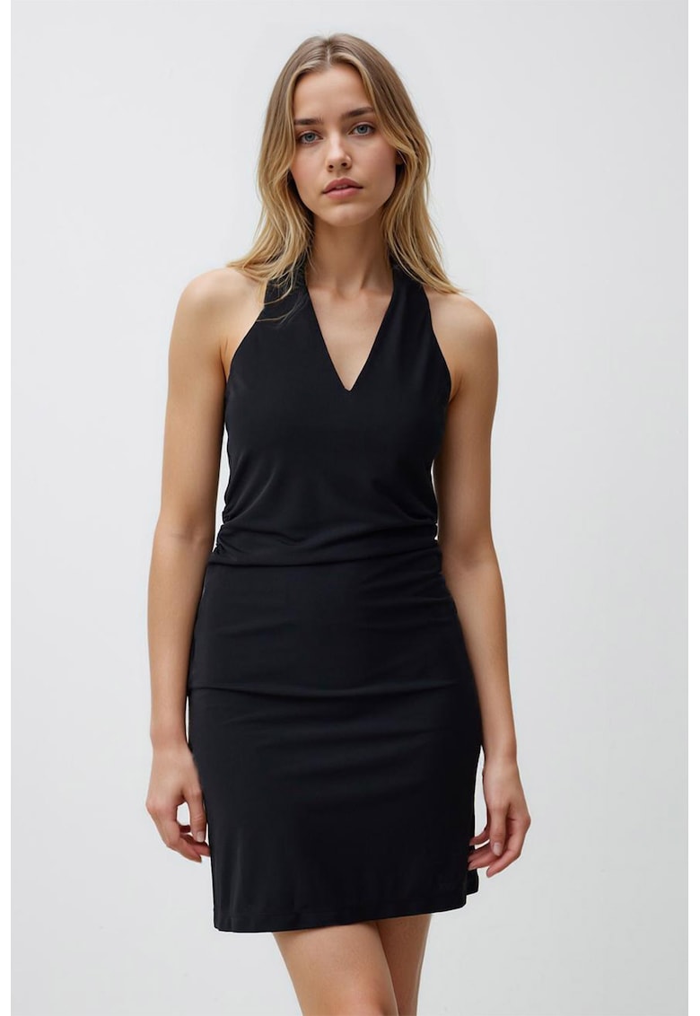 Rochie midi cu decolteu in V
