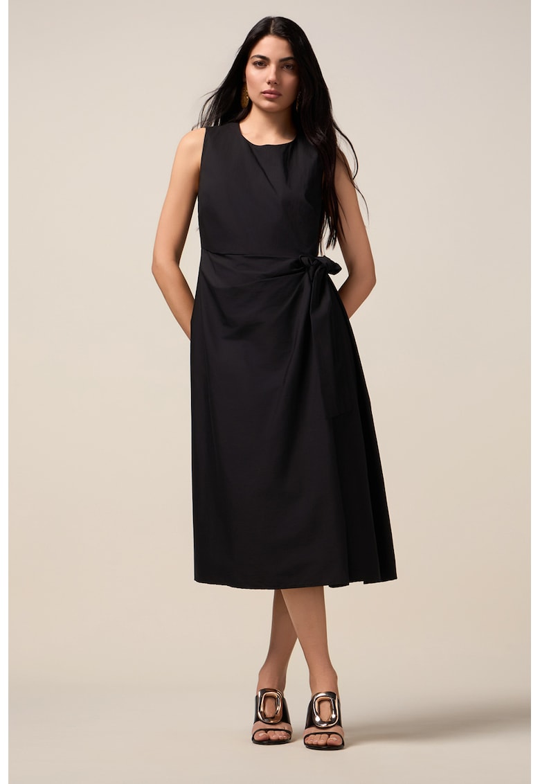 Rochie midi cu decolteu rotund