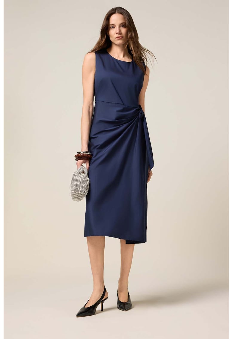 Rochie midi cu decolteu rotund