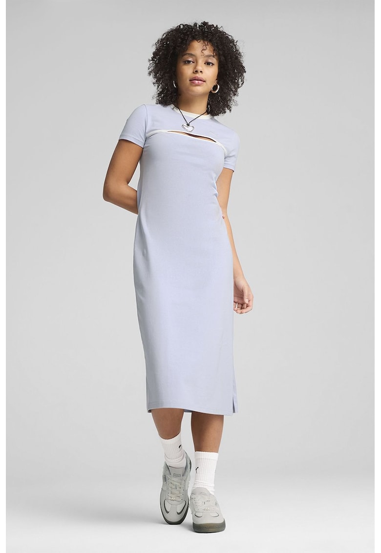 Rochie midi cu decupaj