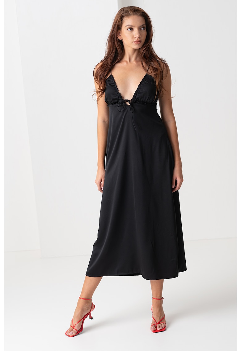Rochie midi cu decupaj pe partea din spate