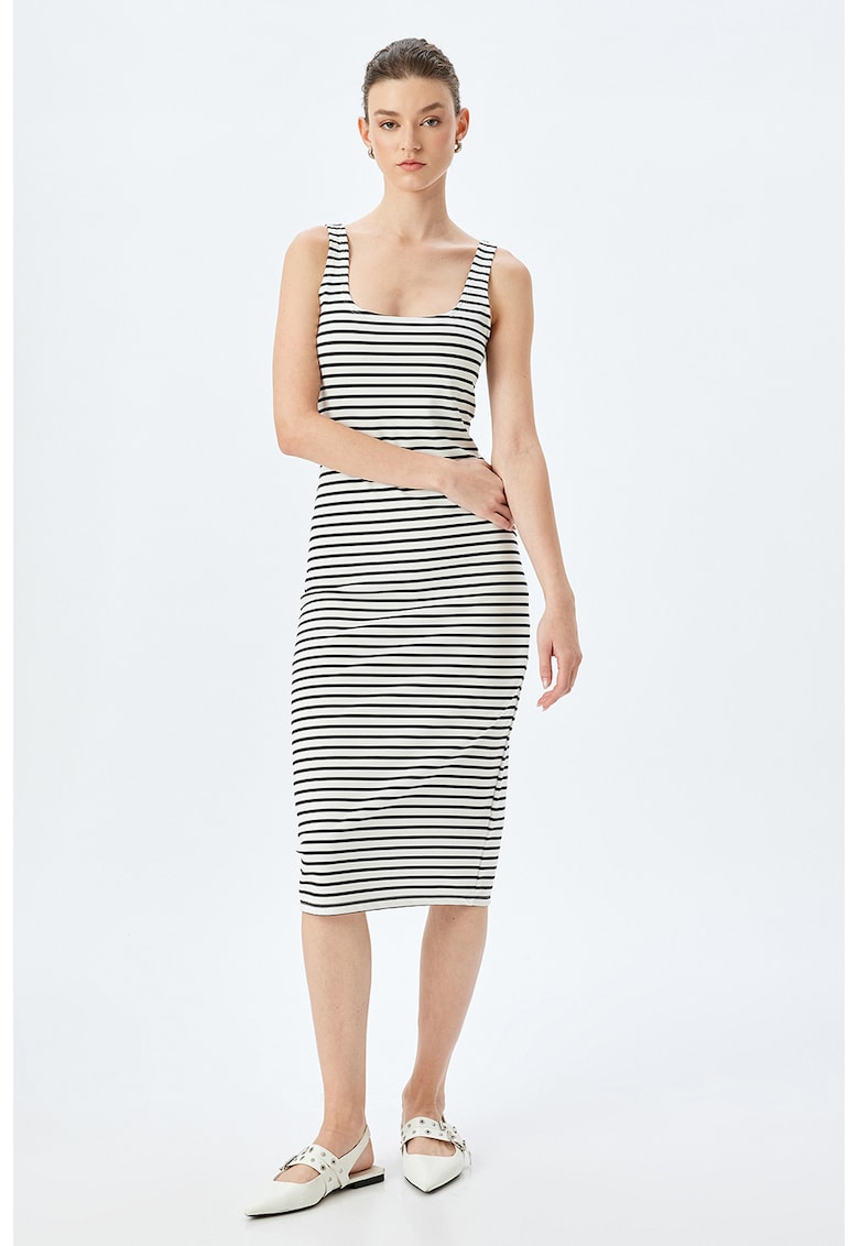 Rochie midi cu dungi