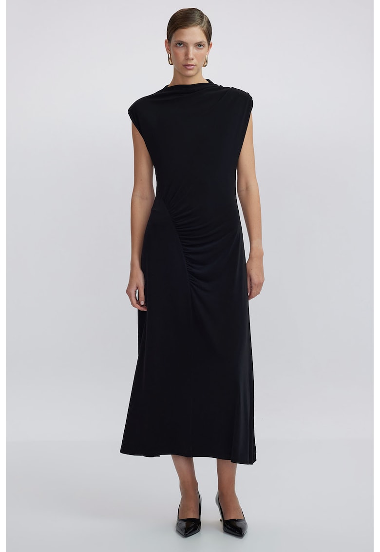 Rochie midi cu fronseuri