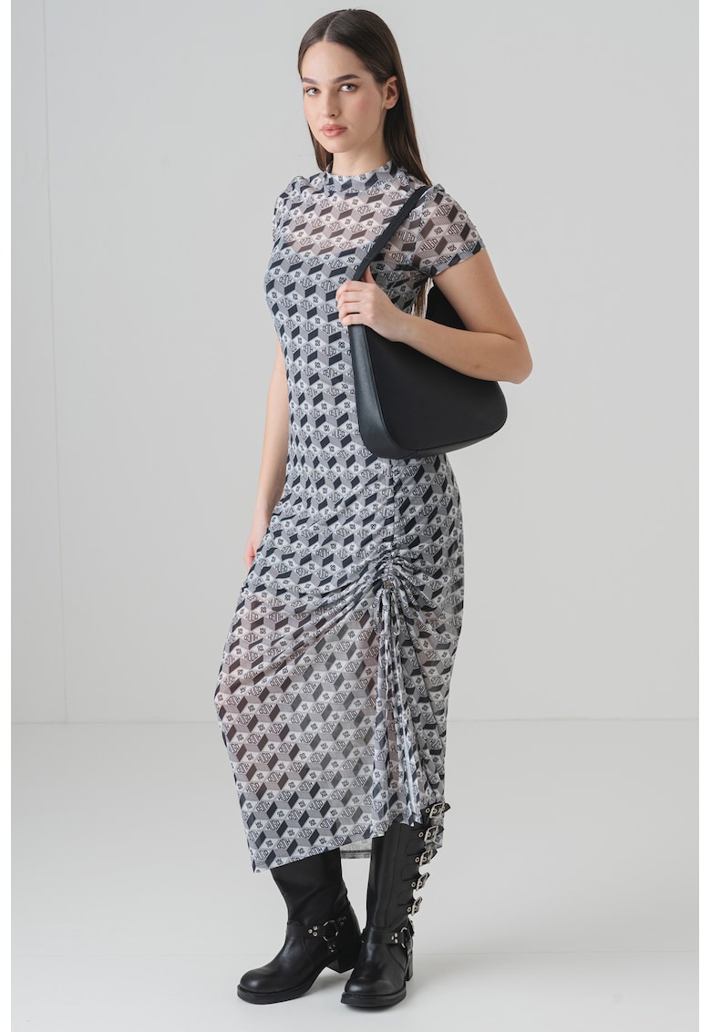 Rochie midi cu imprimeu