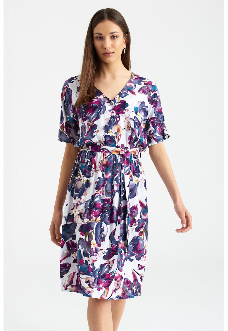 Rochie midi cu imprimeu floral 1