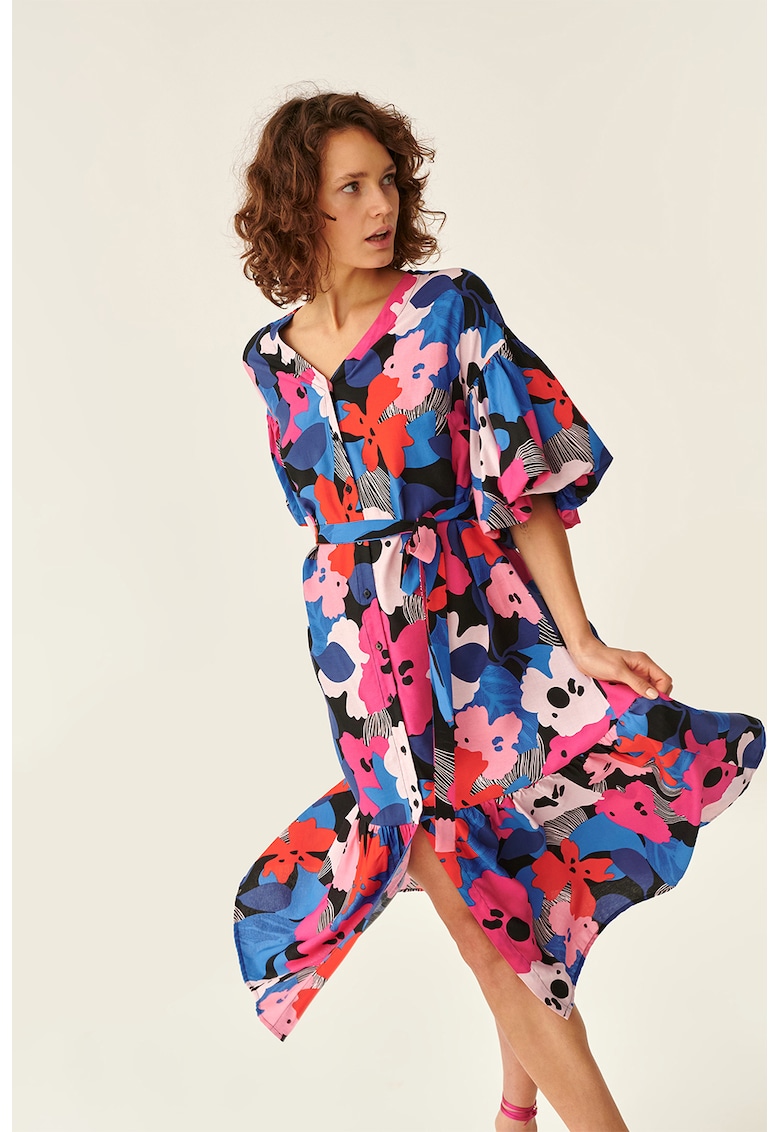 Rochie midi cu imprimeu floral