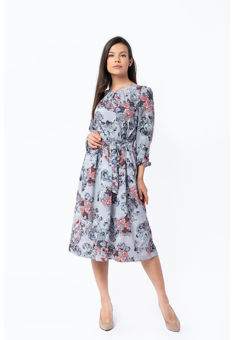 Rochie midi cu imprimeu floral