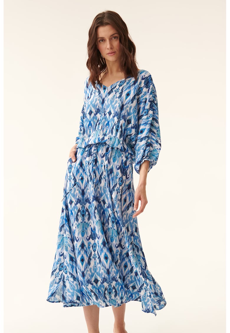 Rochie midi cu imprimeu grafic