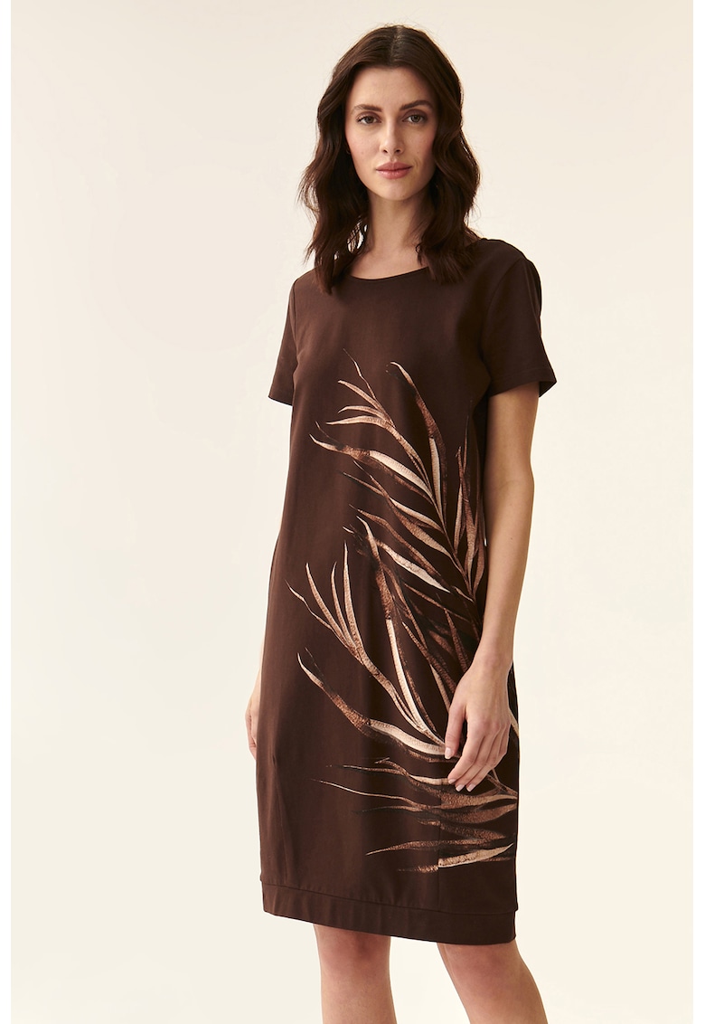 Rochie midi cu imprimeu grafic