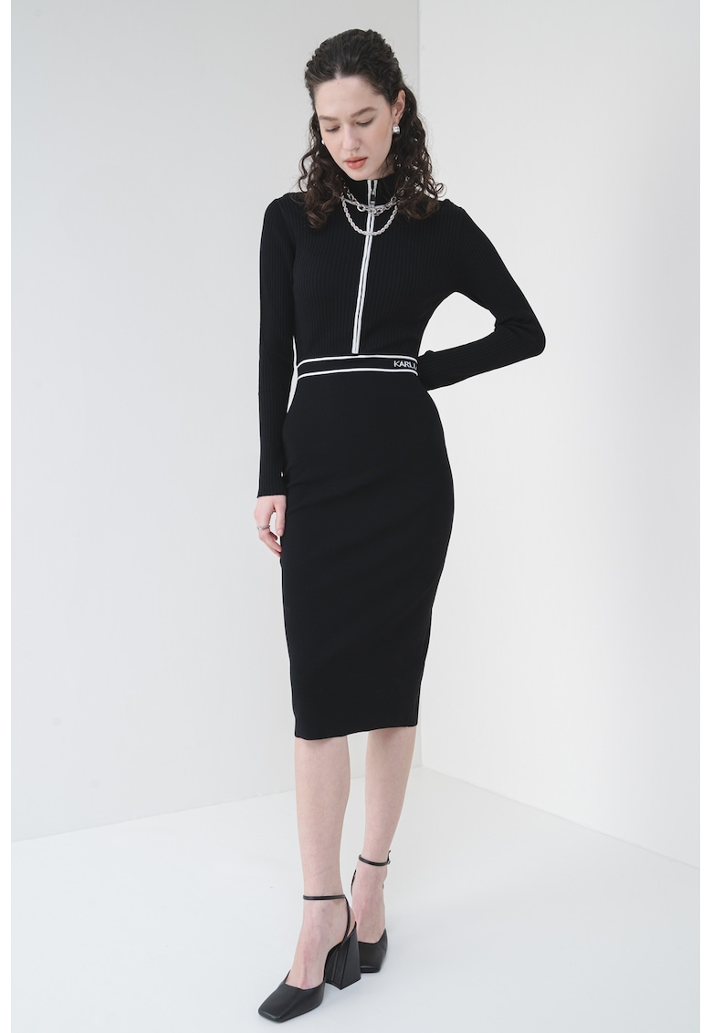 Rochie midi cu logo