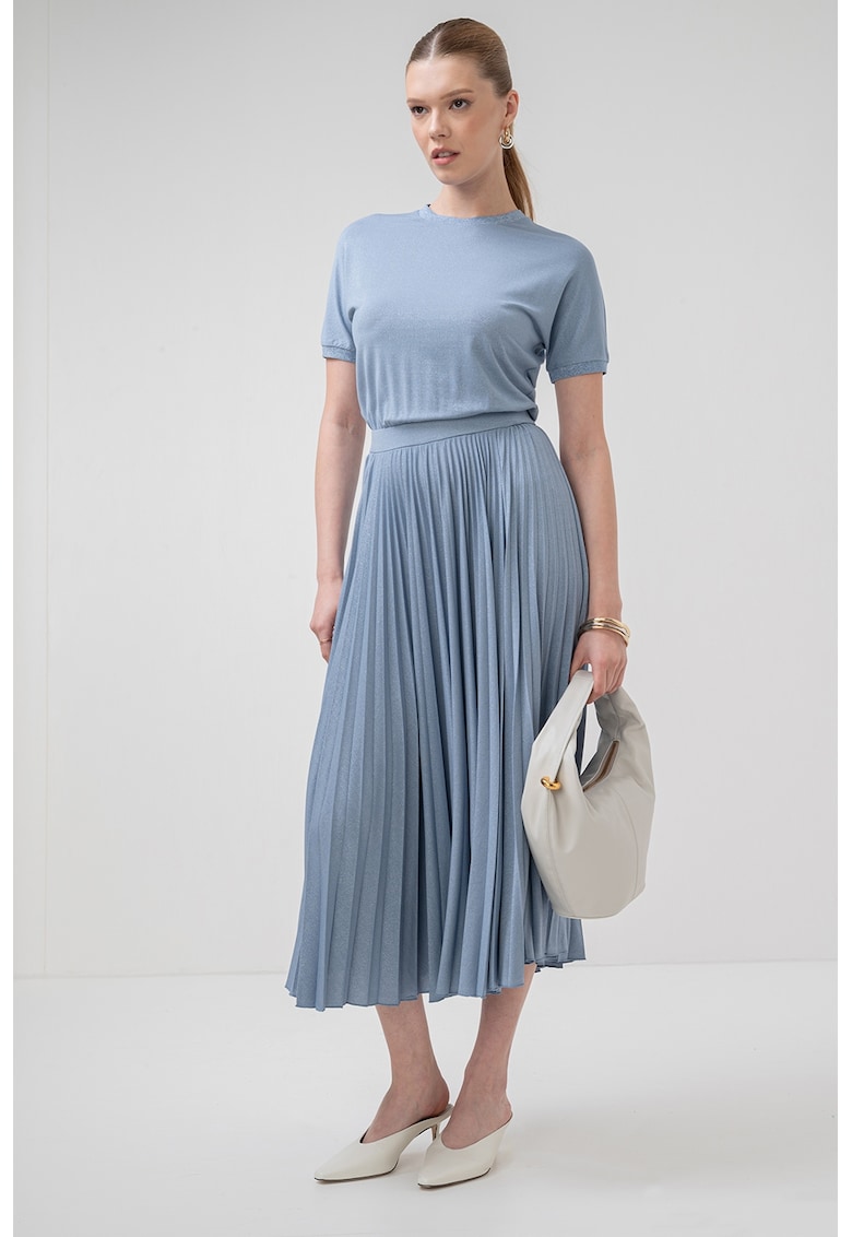 Rochie midi cu maneci scurte Semele