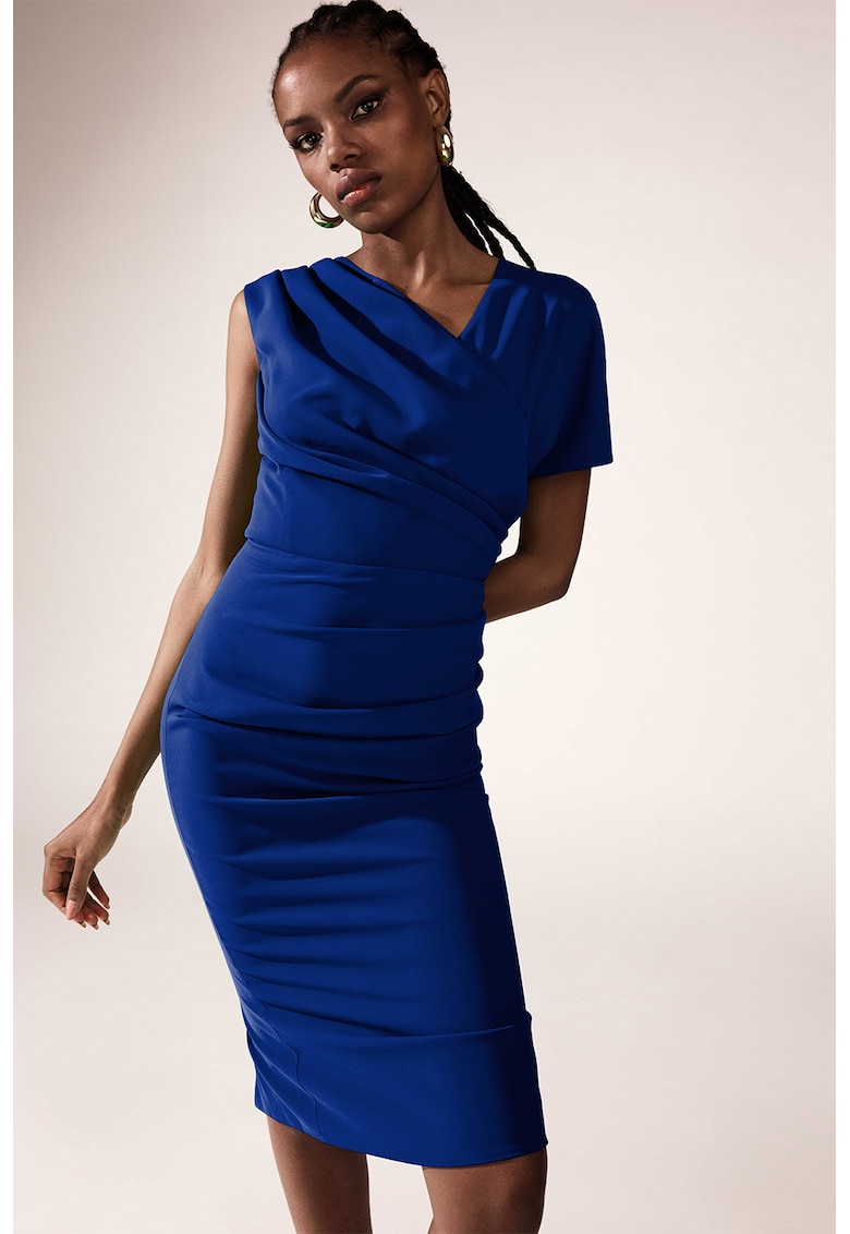 Rochie midi cu model drapat Chance