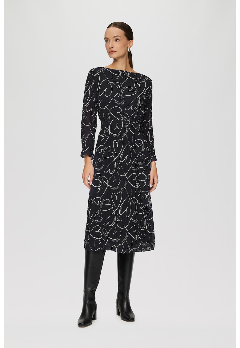Rochie midi cu model inima