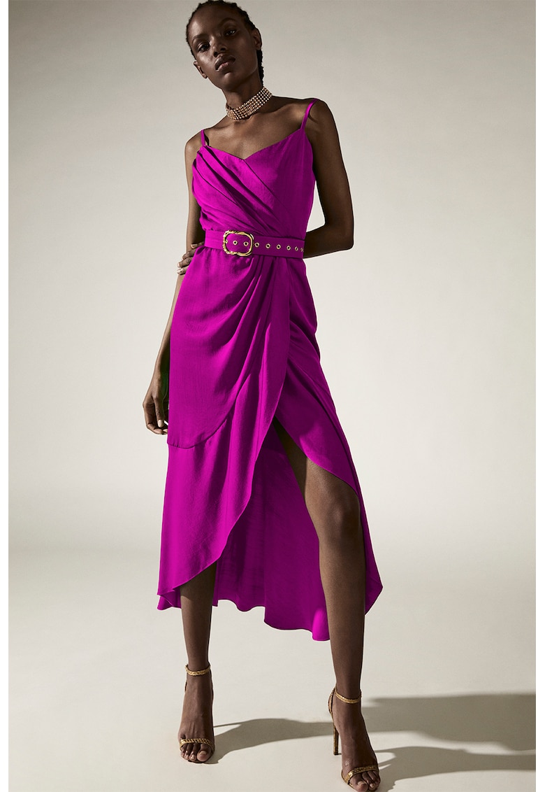 Rochie midi cu o curea in talie Daunt
