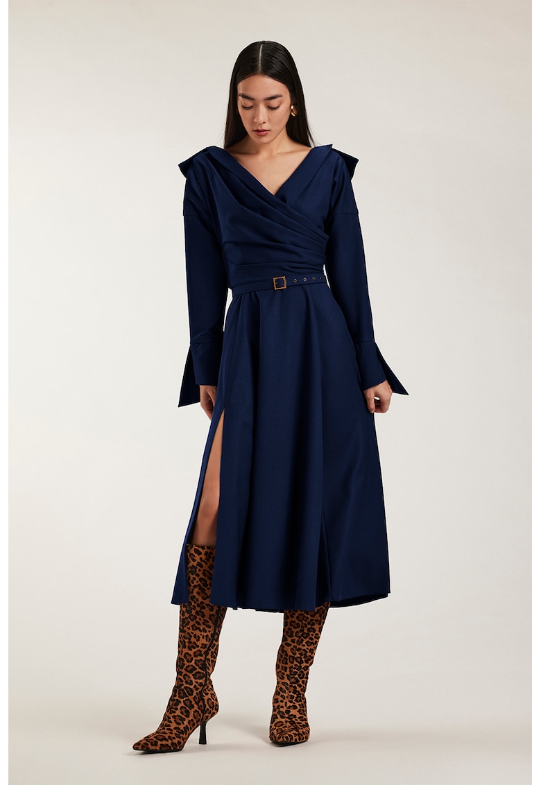 Rochie midi cu slit Asana
