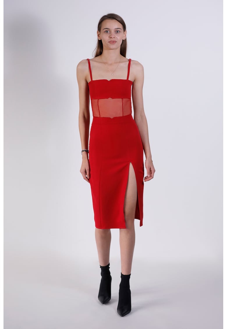Rochie midi cu slit lateral Divine