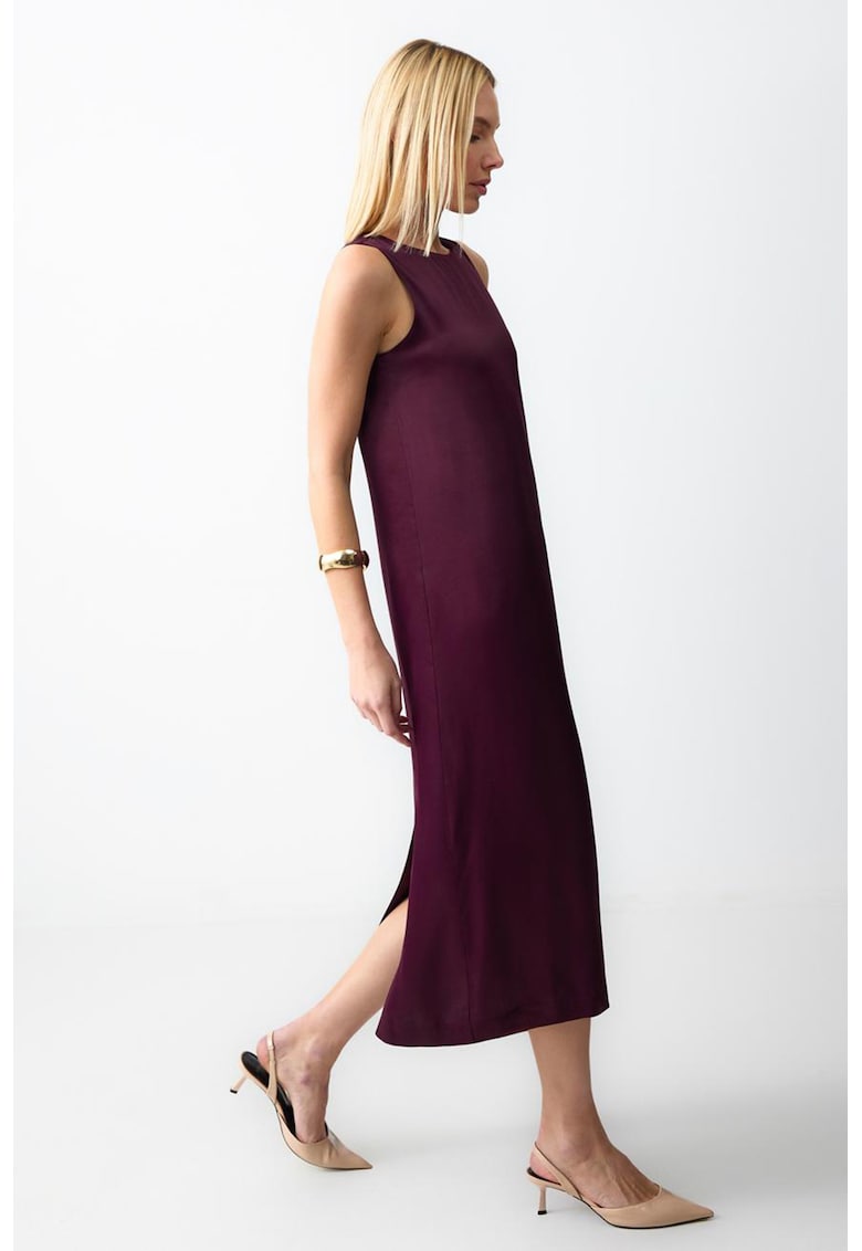 Rochie midi cu slit pe spate