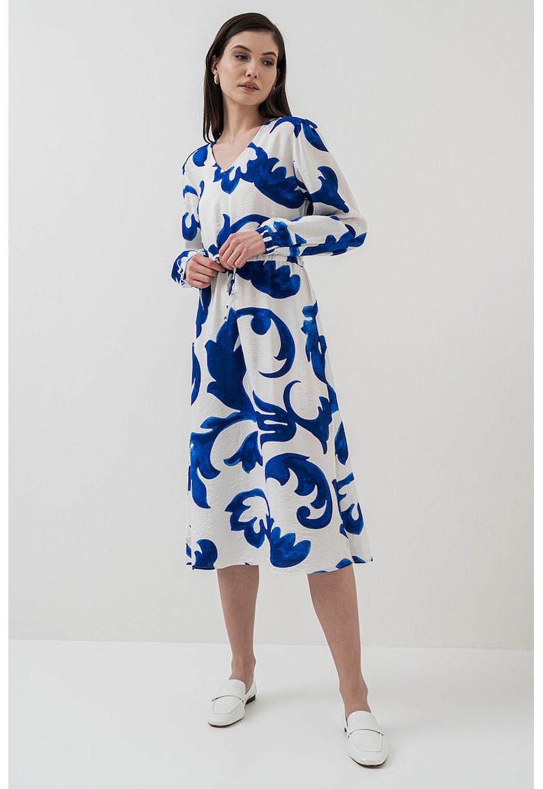 Rochie midi cu slituri laterale