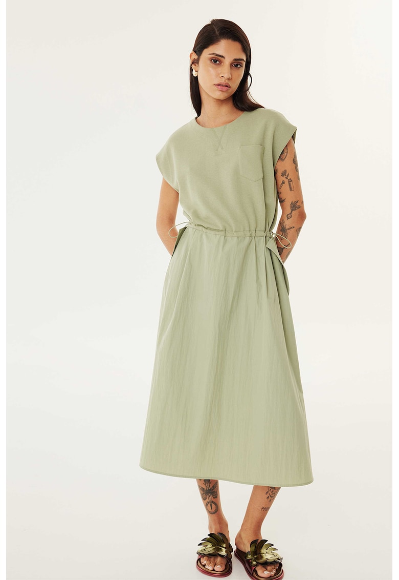 Rochie midi cu talie elastica