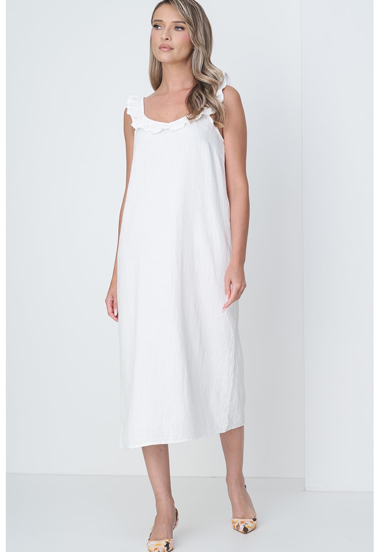 Rochie midi cu volane