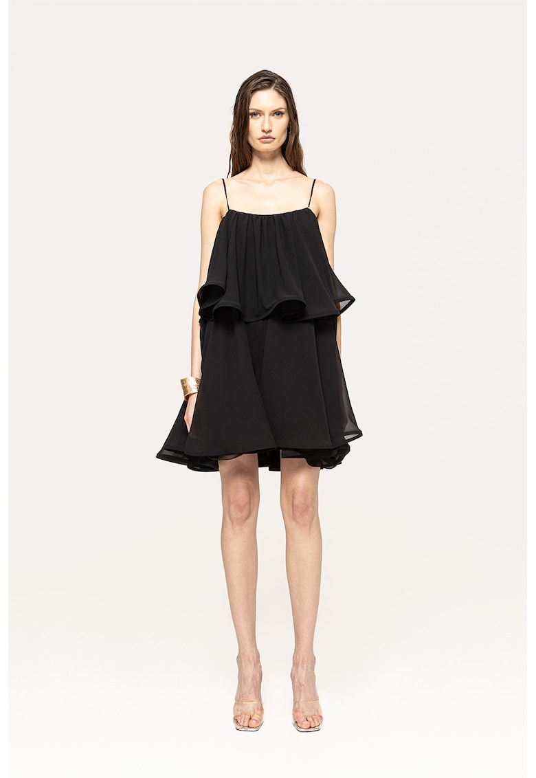 Rochie midi cu volane