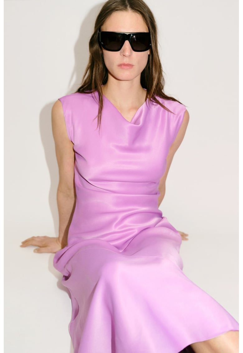 Rochie midi de satin