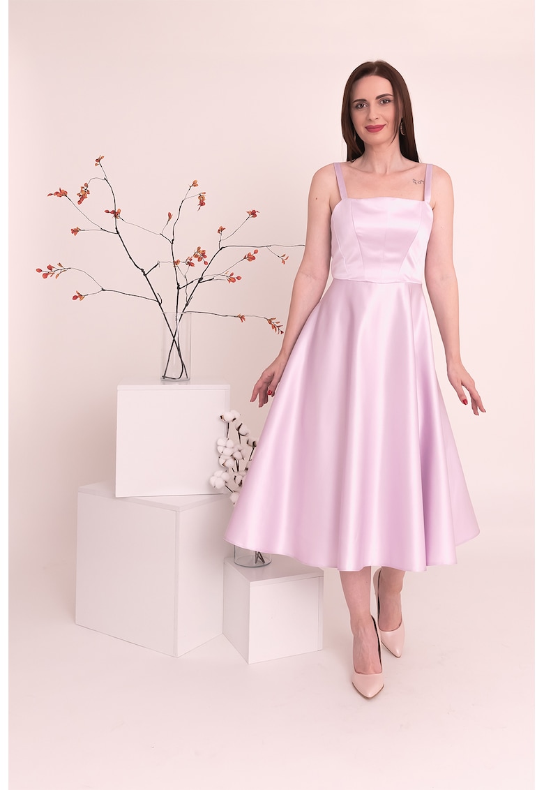 Rochie midi de satin Amelia