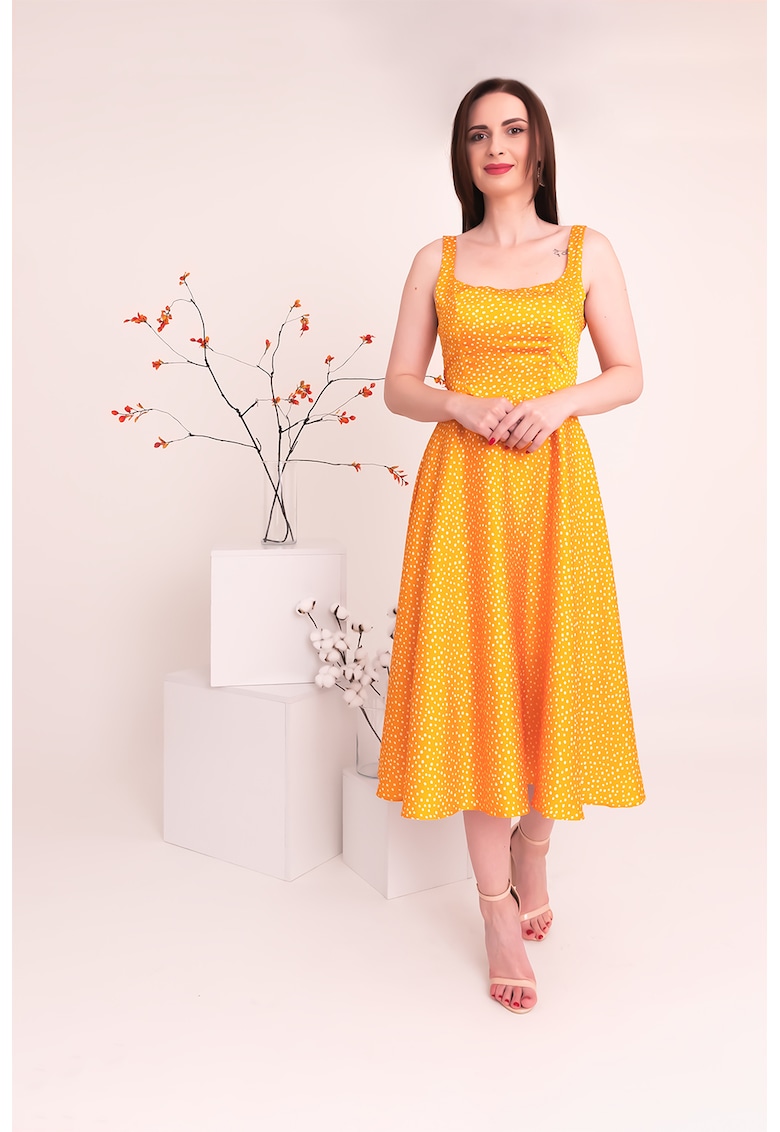Rochie midi de satin Isabella